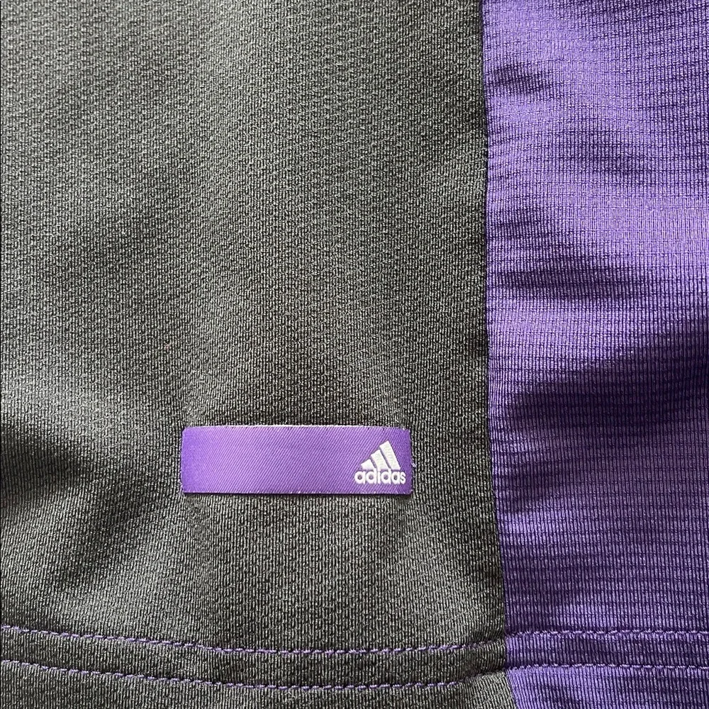 Adidas Pure Motion Men's Purple Black and Gray Polo‎ Shirt XL